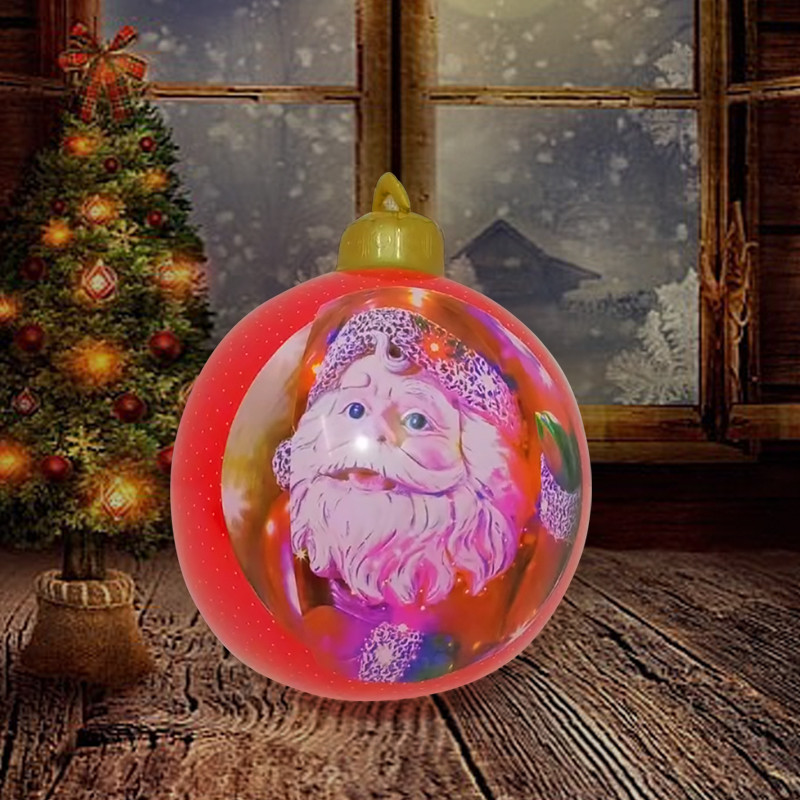 60 см голяма PVC коледна топка украса Коледна елха Новогодишни подаръци Коледа Коледа семейни надуваеми играчки на открито 2023 n