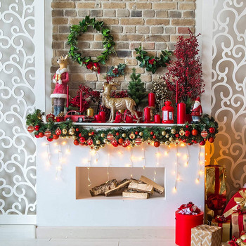1 кутия Коледни топки Орнаменти за коледна елха Топка Коледно висящо дърво Висулки Декор за парти в дома 2022 г. Подарък за Нова година Noel Navidad