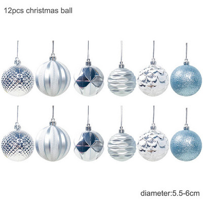 2022 Navidad Decor Roosa Kuld Punased Jõulupallid Kaunistused Jõulupuu kaunistused Mänguasjad koju Noeli peokaunistused