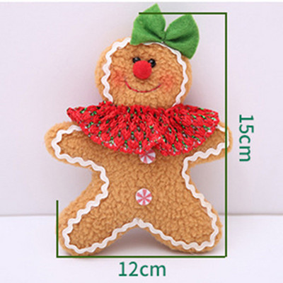 Коледна украса Navidad Gingerbread Man Snowman Chrismas Tree Pendant Decoration New Year Noel Decor for Home Ornaments