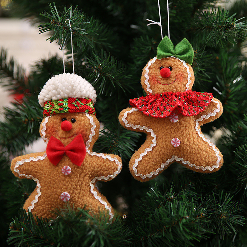 Коледна украса Navidad Gingerbread Man Snowman Chrismas Tree Pendant Decoration New Year Noel Decor for Home Ornaments