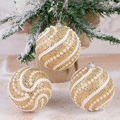 8cm kuldvahust pärlitest jõulupallid, ehistused purunemiskindlad rippuvad jõulukuusepallid jõulukaunistused Navidad Noel