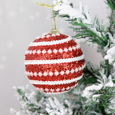 8cm kuldvahust pärlitest jõulupallid, ehistused purunemiskindlad rippuvad jõulukuusepallid jõulukaunistused Navidad Noel