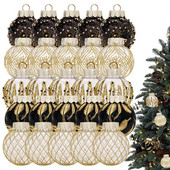 25 tk must kullast plastist jõulupallid, ornament 6 cm rippuv pall siseruumides uusaasta jõulupuu sisekujundus Kodu jõulukaunistus