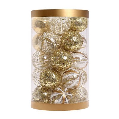 25 tk must kullast plastist jõulupallid, ornament 6 cm rippuv pall siseruumides uusaasta jõulupuu sisekujundus Kodu jõulukaunistus