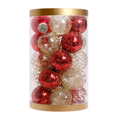 25 tk must kullast plastist jõulupallid, ornament 6 cm rippuv pall siseruumides uusaasta jõulupuu sisekujundus Kodu jõulukaunistus