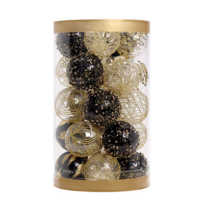25 tk must kullast plastist jõulupallid, ornament 6 cm rippuv pall siseruumides uusaasta jõulupuu sisekujundus Kodu jõulukaunistus