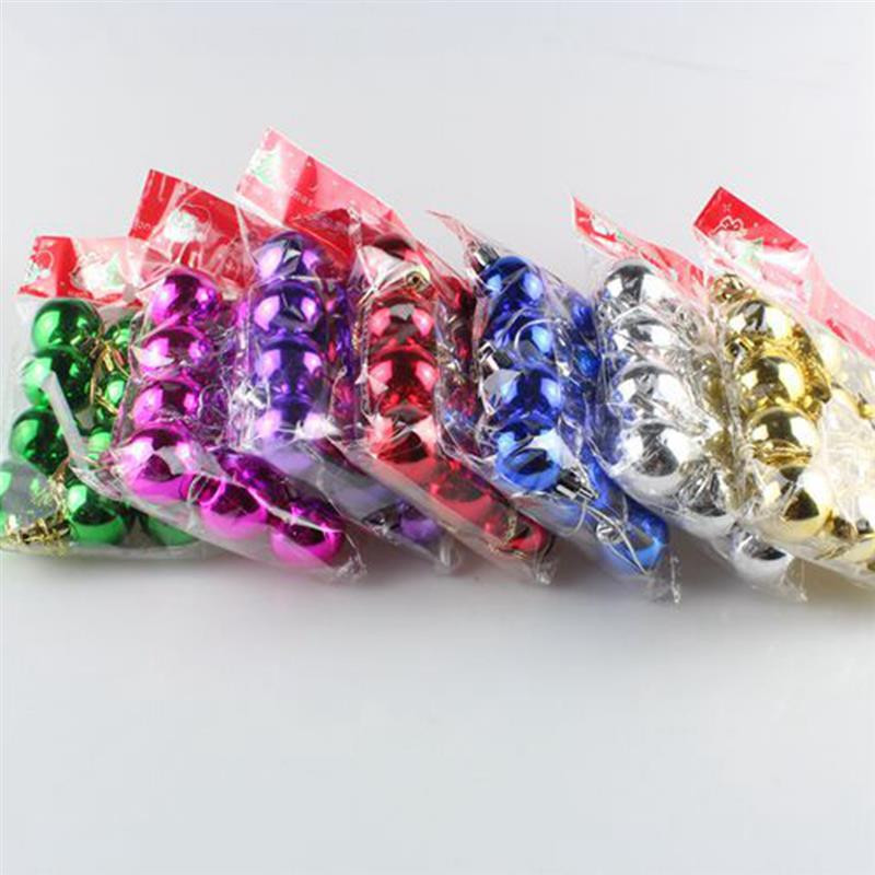 12 бр./компл. Коледна топка Орнамент Блестящи аксесоари за декорация на коледно дърво Висящ Направи си сам парти декор за домашен магазин