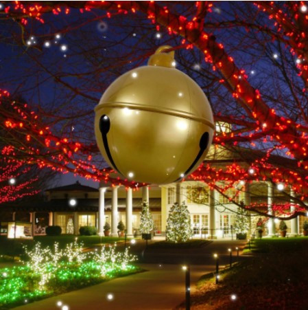 Коледен декоративен камбанкен балон 60 см. Външен забавен печат PVC надуваема играчка Топка Занаяти Подаръци Коледна топка Орнаменти