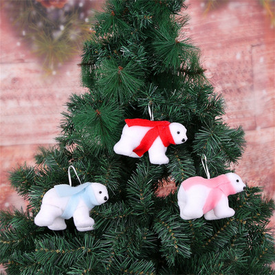 Cute Tree White Διακόσμηση σπιτιού Μίνι H Bear Χριστουγεννιάτικο μενταγιόν διακόσμηση & κρεμαστά #50g