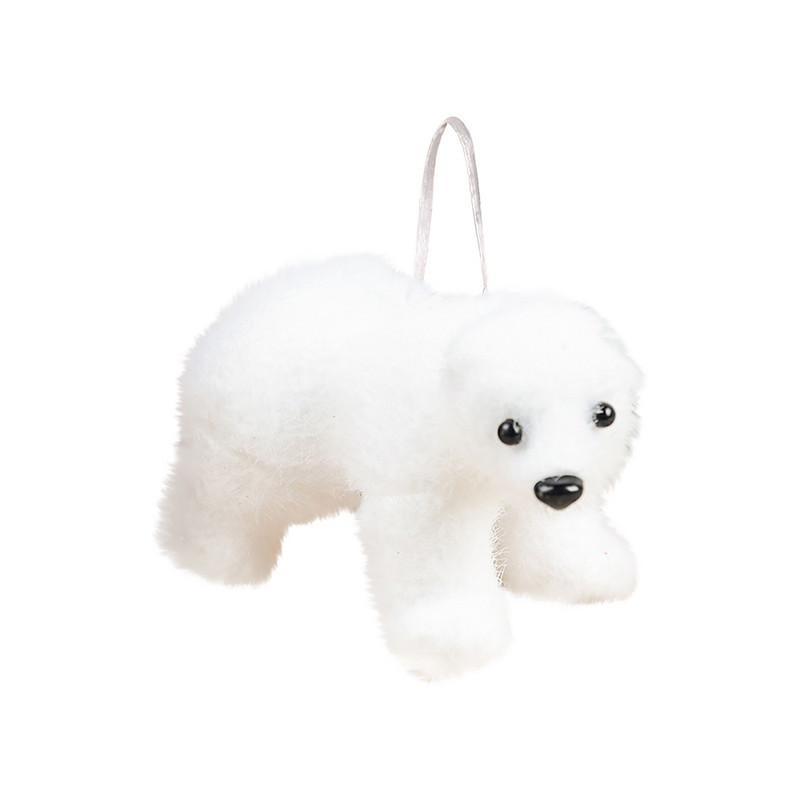 Сладко дърво Бяла декорация за дома Декорация Mini H Bear Коледна висулка Декорация и закачалки #50g