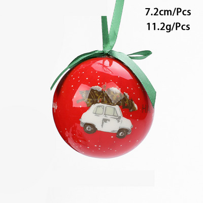 Värvilised pallid 2023. aasta jõuluballi kaunistused jõulukuuse kaunistamiseks mõeldud kaunistused 7,2 cm XMAS Ball Festivali riietustarbed