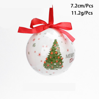Värvilised pallid 2023. aasta jõuluballi kaunistused jõulukuuse kaunistamiseks mõeldud kaunistused 7,2 cm XMAS Ball Festivali riietustarbed
