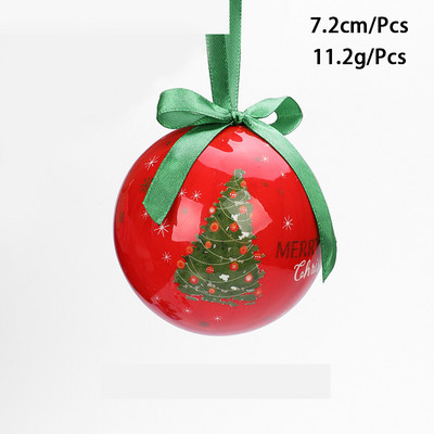 Värvilised pallid 2023. aasta jõuluballi kaunistused jõulukuuse kaunistamiseks mõeldud kaunistused 7,2 cm XMAS Ball Festivali riietustarbed