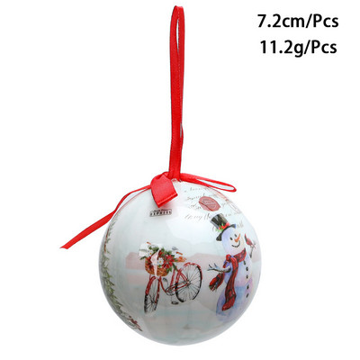 Värvilised pallid 2023. aasta jõuluballi kaunistused jõulukuuse kaunistamiseks mõeldud kaunistused 7,2 cm XMAS Ball Festivali riietustarbed