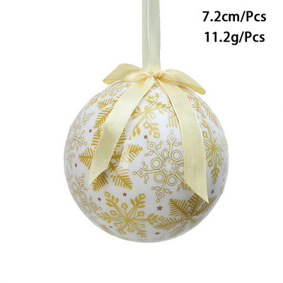 Värvilised pallid 2023. aasta jõuluballi kaunistused jõulukuuse kaunistamiseks mõeldud kaunistused 7,2 cm XMAS Ball Festivali riietustarbed