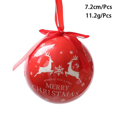 Värvilised pallid 2023. aasta jõuluballi kaunistused jõulukuuse kaunistamiseks mõeldud kaunistused 7,2 cm XMAS Ball Festivali riietustarbed