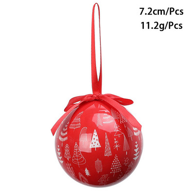 Värvilised pallid 2023. aasta jõuluballi kaunistused jõulukuuse kaunistamiseks mõeldud kaunistused 7,2 cm XMAS Ball Festivali riietustarbed