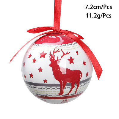Värvilised pallid 2023. aasta jõuluballi kaunistused jõulukuuse kaunistamiseks mõeldud kaunistused 7,2 cm XMAS Ball Festivali riietustarbed