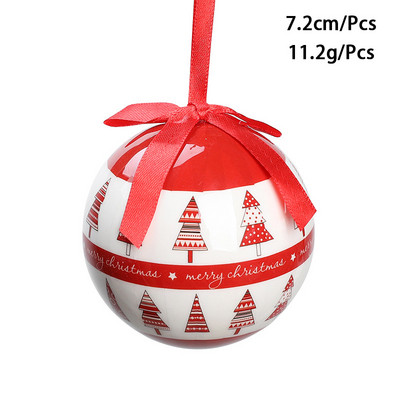 Värvilised pallid 2023. aasta jõuluballi kaunistused jõulukuuse kaunistamiseks mõeldud kaunistused 7,2 cm XMAS Ball Festivali riietustarbed