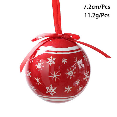 Värvilised pallid 2023. aasta jõuluballi kaunistused jõulukuuse kaunistamiseks mõeldud kaunistused 7,2 cm XMAS Ball Festivali riietustarbed