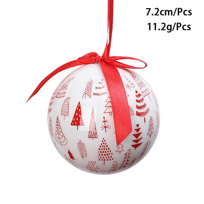 Värvilised pallid 2023. aasta jõuluballi kaunistused jõulukuuse kaunistamiseks mõeldud kaunistused 7,2 cm XMAS Ball Festivali riietustarbed