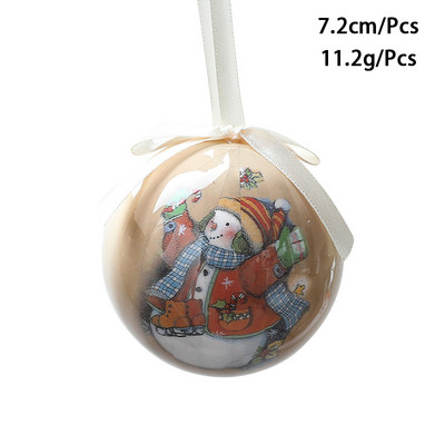 Värvilised pallid 2023. aasta jõuluballi kaunistused jõulukuuse kaunistamiseks mõeldud kaunistused 7,2 cm XMAS Ball Festivali riietustarbed