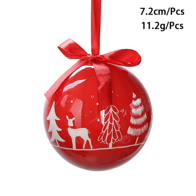 Värvilised pallid 2023. aasta jõuluballi kaunistused jõulukuuse kaunistamiseks mõeldud kaunistused 7,2 cm XMAS Ball Festivali riietustarbed