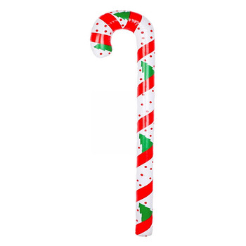 120 см надуваеми коледни бонбонени пръчки Балони Външен декор на бонбонени бастуни за Коледна украса Консумативи 2023 Navidad R7F7