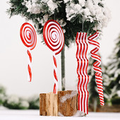 3D jõuluripats Candy Cane ripats rippuv kaunistus jõulupuu peokaunistus Navidad Decoraciones Para El Hogar Home Decor