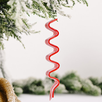 3D Коледна висулка Висяща висулка Candy Cane Висящ орнамент Коледно дърво Парти Декор Navidad Decoraciones Para El Hogar Home Decor