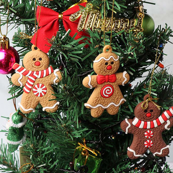 1 Σετ στολίδια με μελόψωμο για χριστουγεννιάτικα στολίδια για χριστουγεννιάτικα δέντρα Μικρού μεγέθους Γούρια Gingerman Κρεμαστά χριστουγεννιάτικα στολίδια Χριστουγεννιάτικο ντεκό