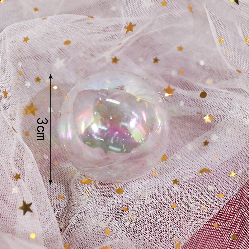 10 бр./комплект от коледни прозрачни цветни топки Декорация на дома Сватбена градинска елха Висящо парти Декорация за подарък 3/4/5 см