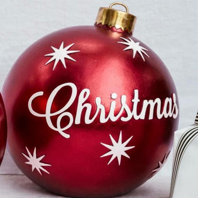 1 tk 60 cm jõulupuu pallid ripatsidega kaunistused rippuvad pallid plastikust kaunistused kodupuhkuseks Navidadi uusaastakaunistused kingitused