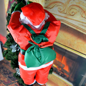 90cm Σχοινάκι Αναρρίχησης Σκάλα Άγιος Βασίλης Χριστουγεννιάτικο μενταγιόν Κρεμαστό κούκλα δέντρο Στολίδι Εξωτερικού σπιτιού Διακόσμηση σπιτιού