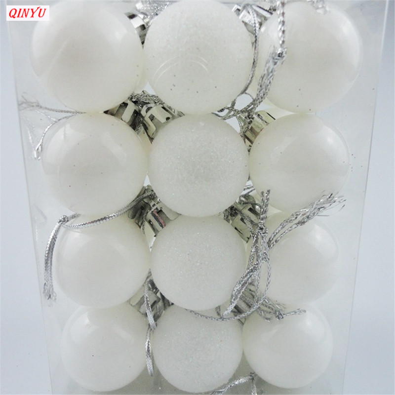 12 цвята коледни топки Орнаменти за коледна елха Топки коледни декорации Висящи висулки за дърво Подарък за Нова година 2021 Noel 5z
