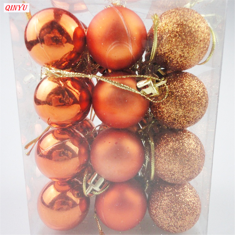 12 цвята коледни топки Орнаменти за коледна елха Топки коледни декорации Висящи висулки за дърво Подарък за Нова година 2021 Noel 5z