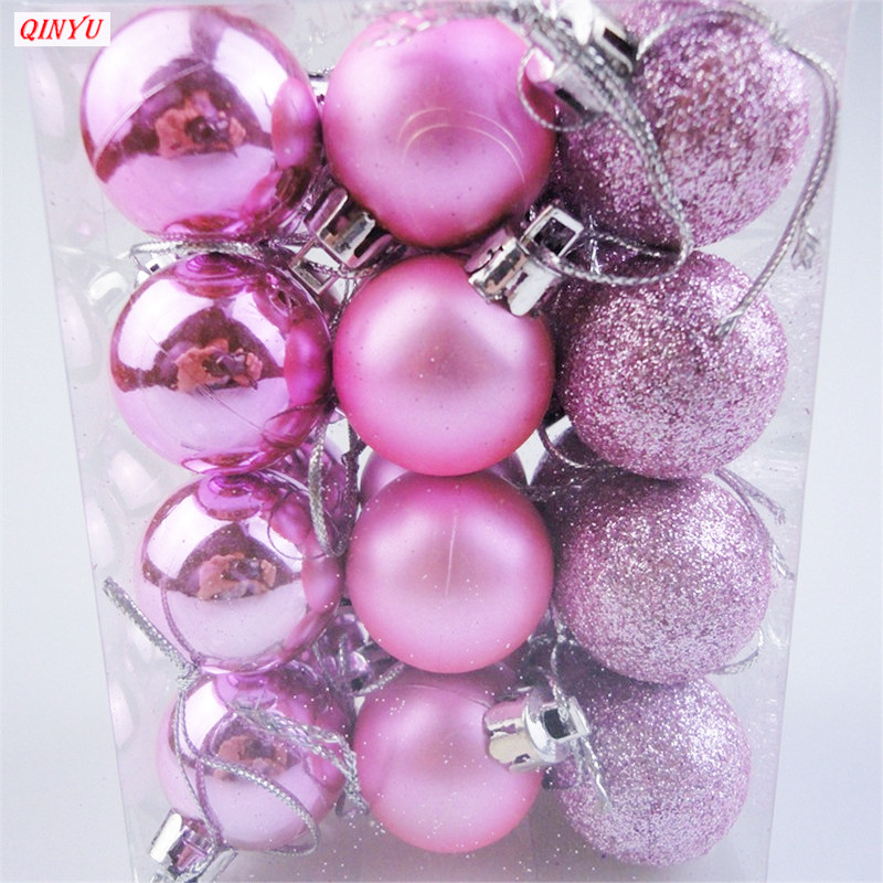 12 цвята коледни топки Орнаменти за коледна елха Топки коледни декорации Висящи висулки за дърво Подарък за Нова година 2021 Noel 5z