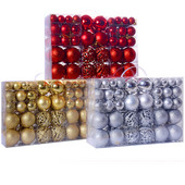 Kampaania-100 tk/komplekt jõulupall 3-6 cm jõulukuuse kaunistamine XMAS-puu rippuv rippkaunistus Head uut aastat 2023 kingitused