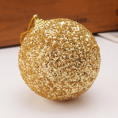 Glitter Χριστουγεννιάτικη Μπάλα Χριστουγεννιάτικα Στολίδια Κρεμαστά μενταγιόν δέντρου Διακόσμηση πρωτοχρονιάτικων πάρτι Μπάλες από αφρό 8cm