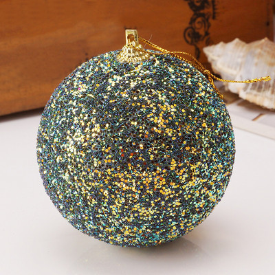 Glitter Χριστουγεννιάτικη Μπάλα Χριστουγεννιάτικα Στολίδια Κρεμαστά μενταγιόν δέντρου Διακόσμηση πρωτοχρονιάτικων πάρτι Μπάλες από αφρό 8cm