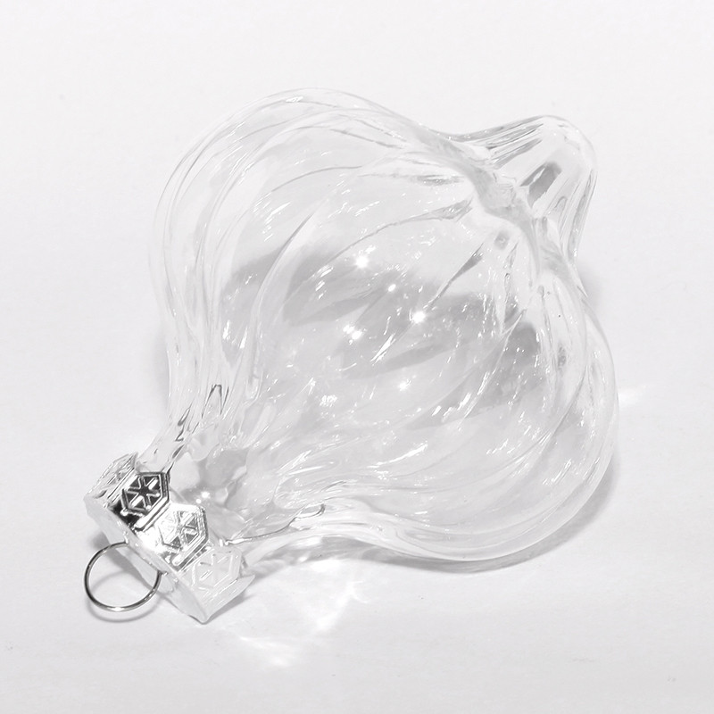 Kampaania – 20 tükki x isetegemine, värvitav/purunemiskindel/täidetav jõulukaunistuspall/ornament 70 mm plastist sibul