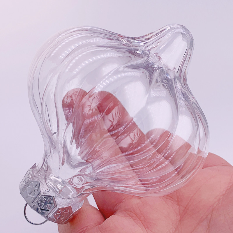 Kampaania – 20 tükki x isetegemine, värvitav/purunemiskindel/täidetav jõulukaunistuspall/ornament 70 mm plastist sibul