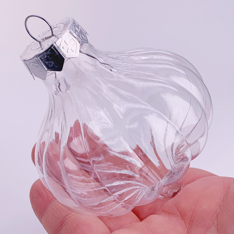 Kampaania – 20 tükki x isetegemine, värvitav/purunemiskindel/täidetav jõulukaunistuspall/ornament 70 mm plastist sibul