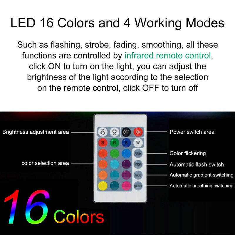 60 cm suur valgustusega PVC täispuhutav jõulupall laetava LED-valgusega kaugjuhtimispuldiga välitingimustes dekoratiivne jõulupall