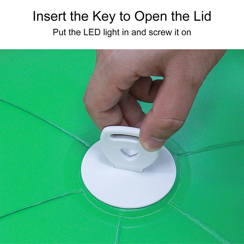 60 cm suur valgustusega PVC täispuhutav jõulupall laetava LED-valgusega kaugjuhtimispuldiga välitingimustes dekoratiivne jõulupall