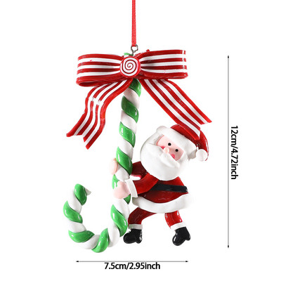 Ziemassvētku rotājumi Sarkani Ziemassvētku konfekšu spieķi konfektes Ziemassvētku eglītes piekaramie Kuloni Jaungada mājas dekors Navidad Bērnu rotaļlietas 2023