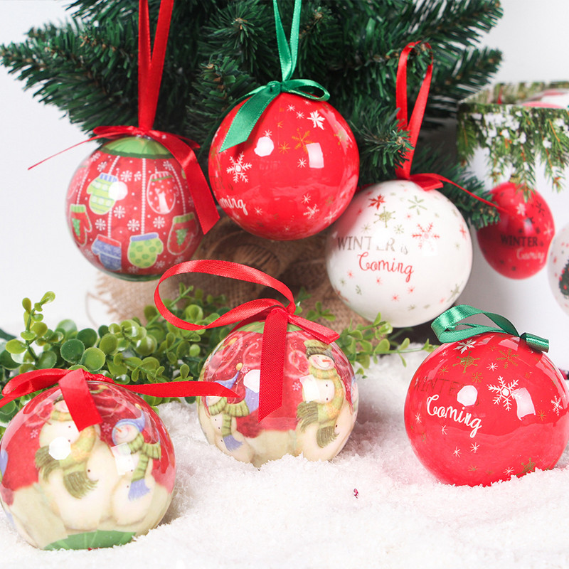 Jõulupuu pallid ripatsidega kaunistused rippuvad pallid plastist kaunistused kodu jaoks Pühade Navidadi uusaasta dekoratsioonikingitused
