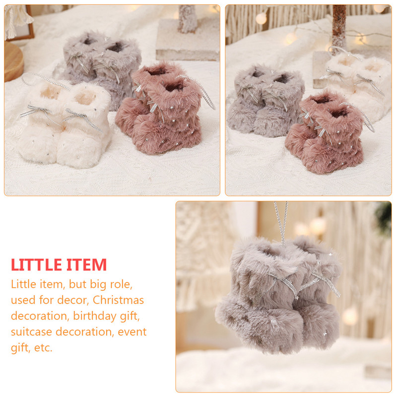 Jõulupuu kaunistus, ripats, plüüssaabas rippuvad minisaapad, kaunistused, kommikotid, maiuspalad