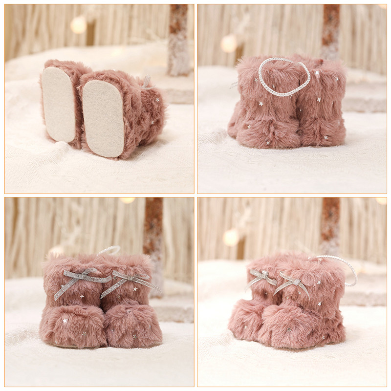 Jõulupuu kaunistus, ripats, plüüssaabas rippuvad minisaapad, kaunistused, kommikotid, maiuspalad